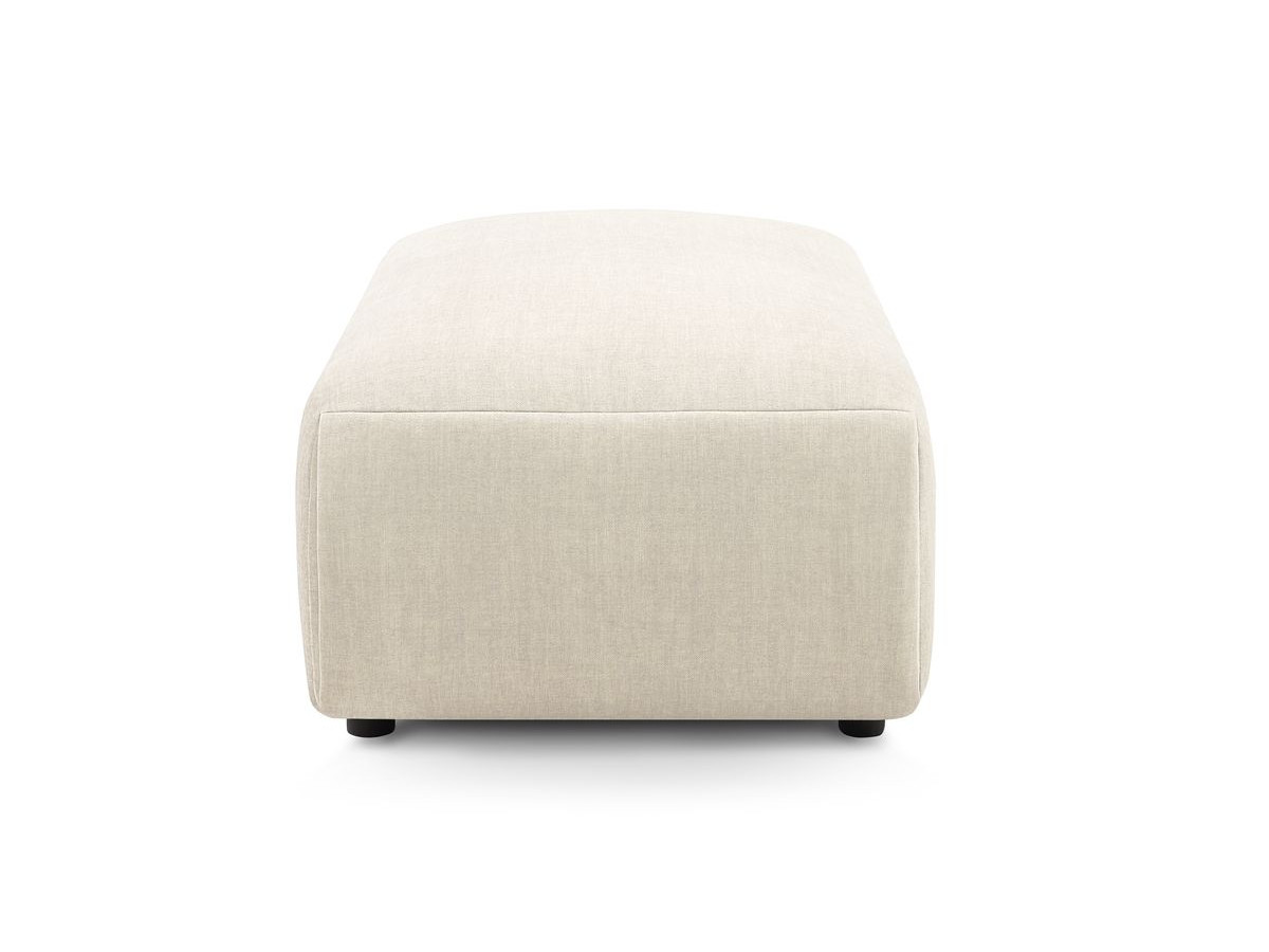 Pouf petit JEANNE velours beige — vue 6