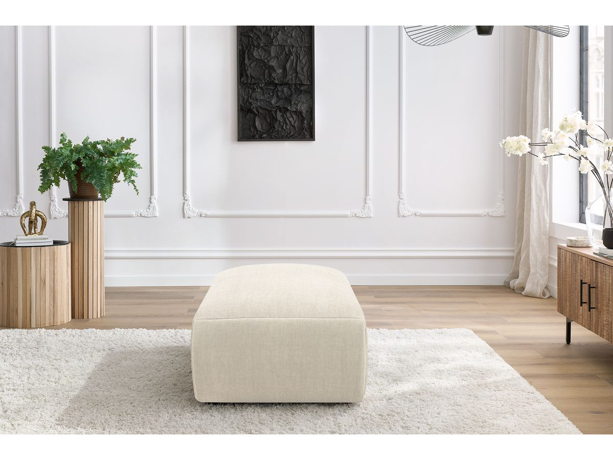 Pouf petit JEANNE tissu velours