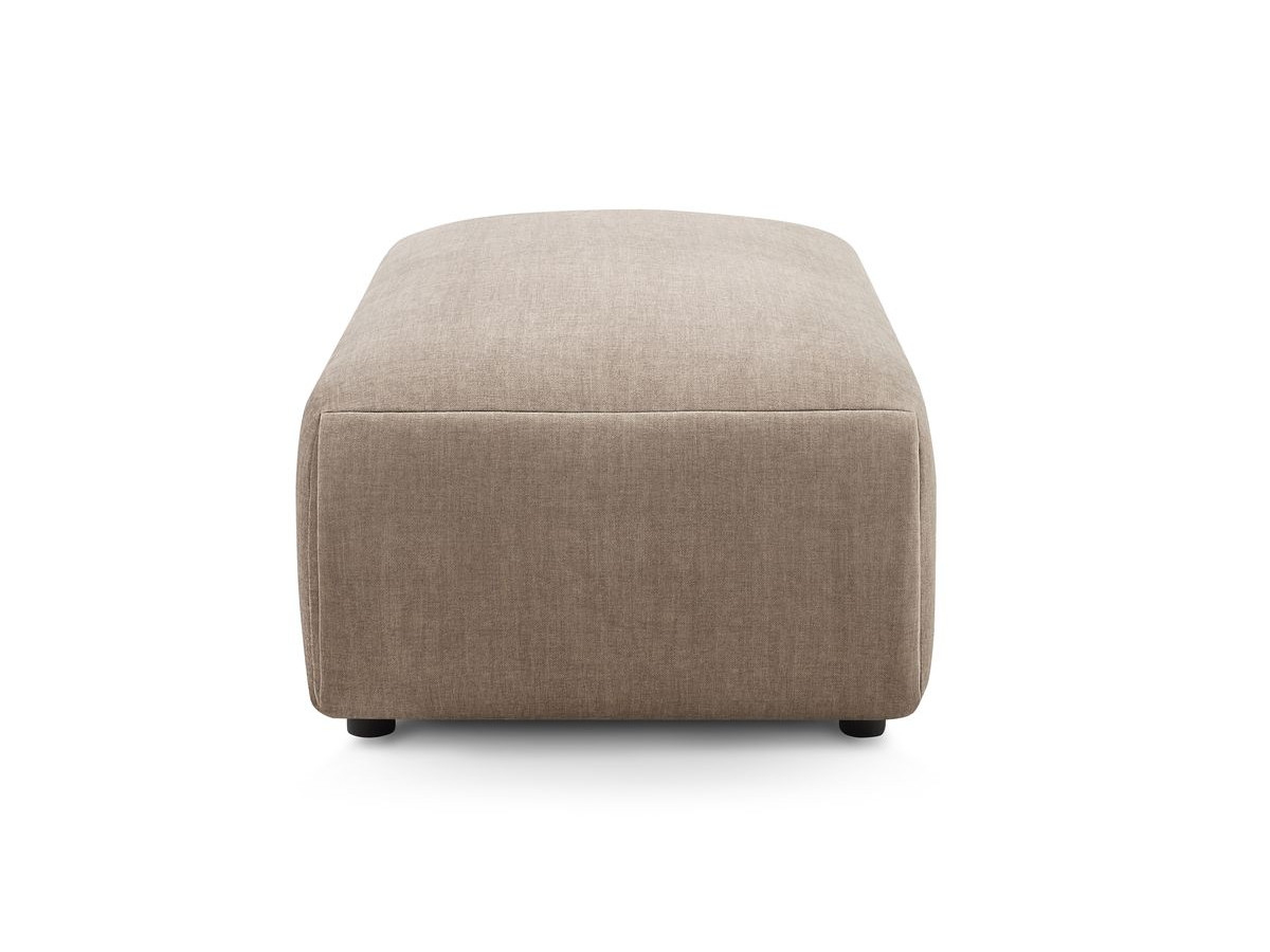 Pouf petit JEANNE velours taupe — vue 6