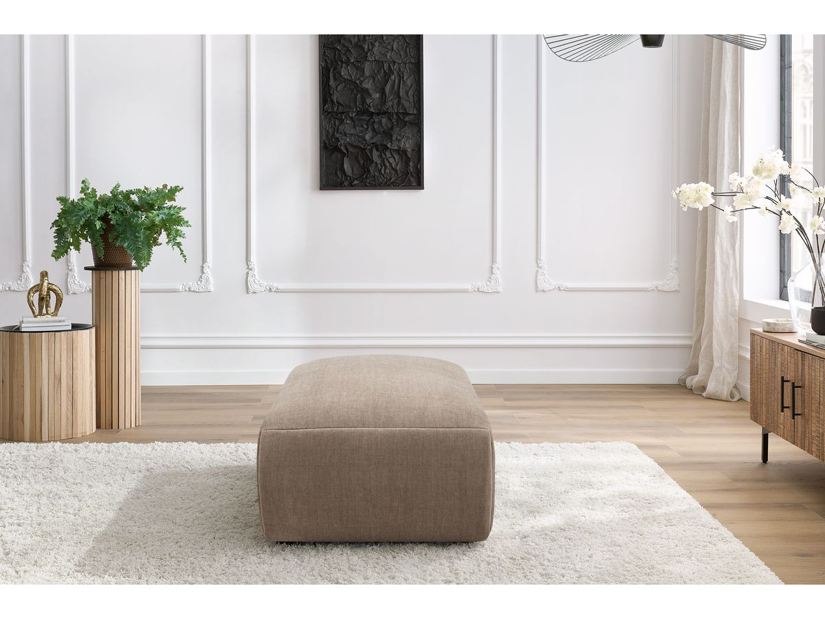 Pouf petit JEANNE tissu velours