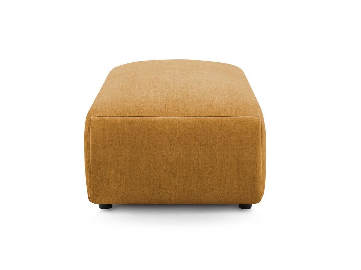Pouf petit JEANNE velours jaune — vue 6