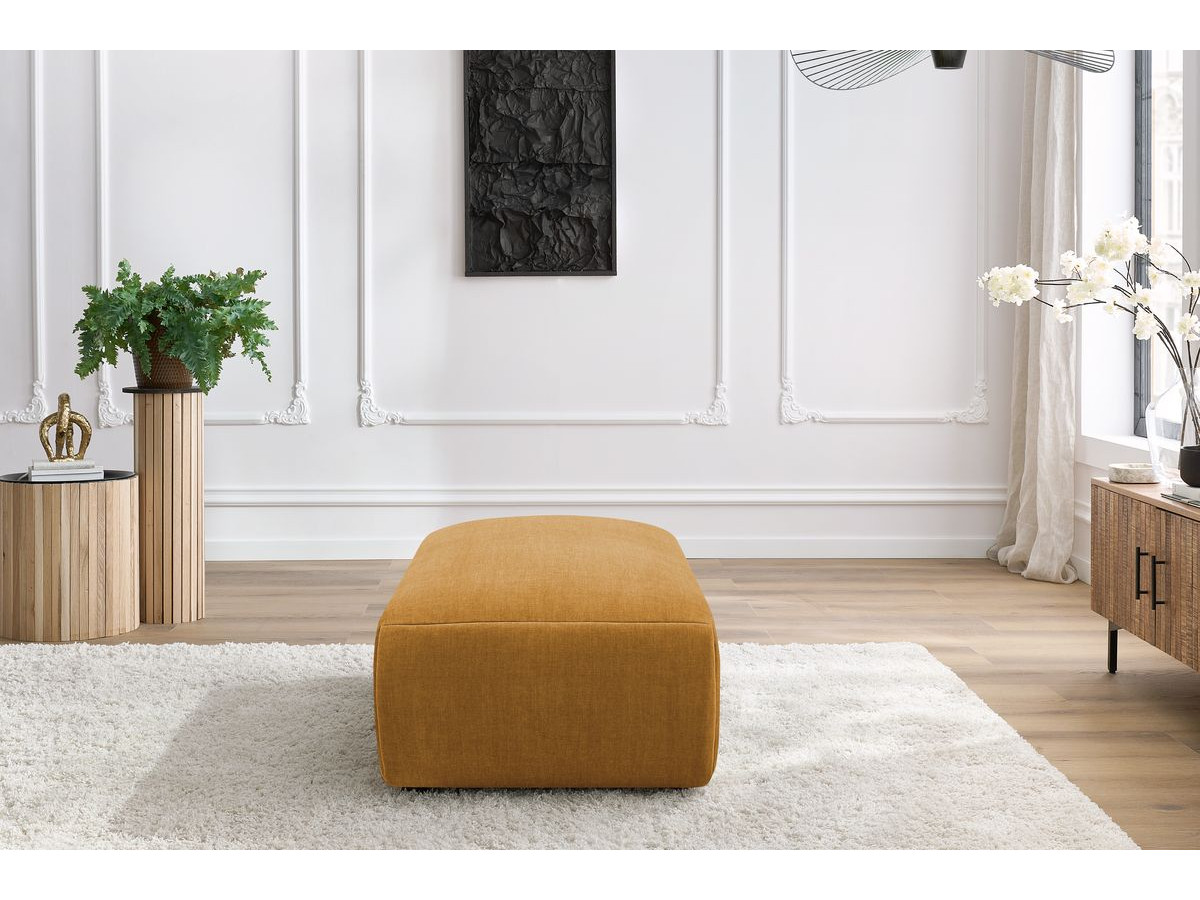 Pouf petit JEANNE tissu velours