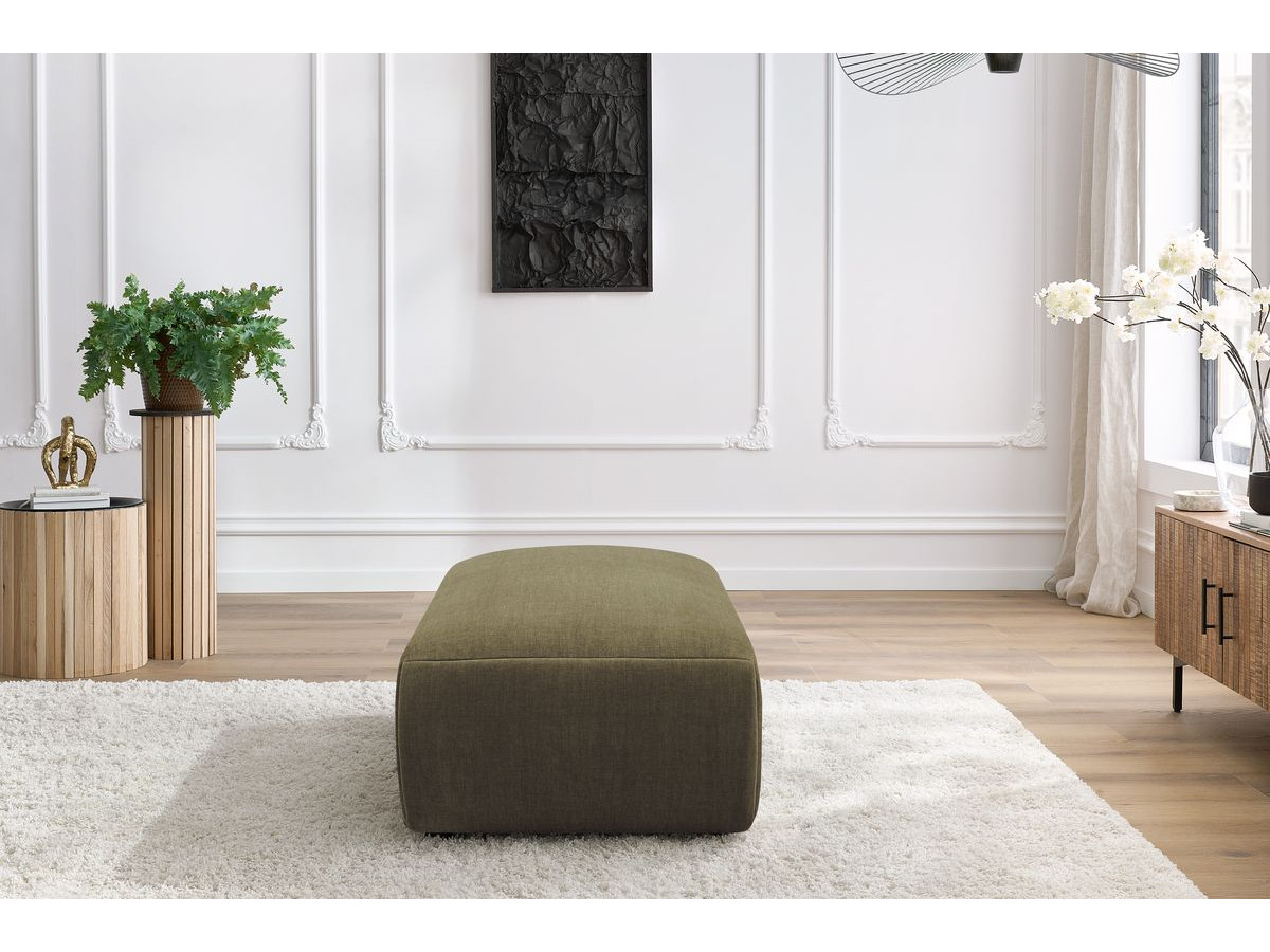 Pouf petit JEANNE tissu velours