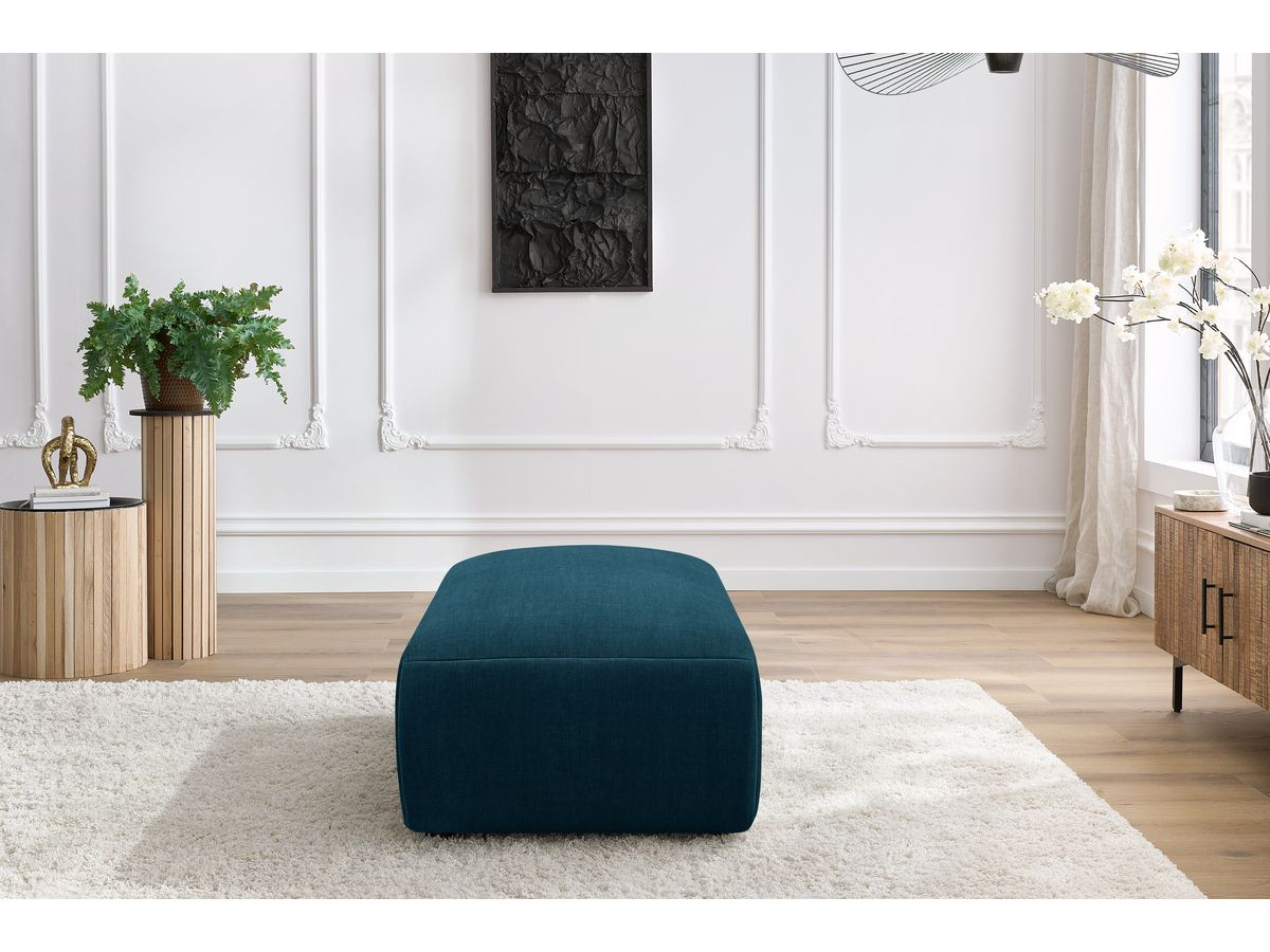 Pouf petit JEANNE tissu velours