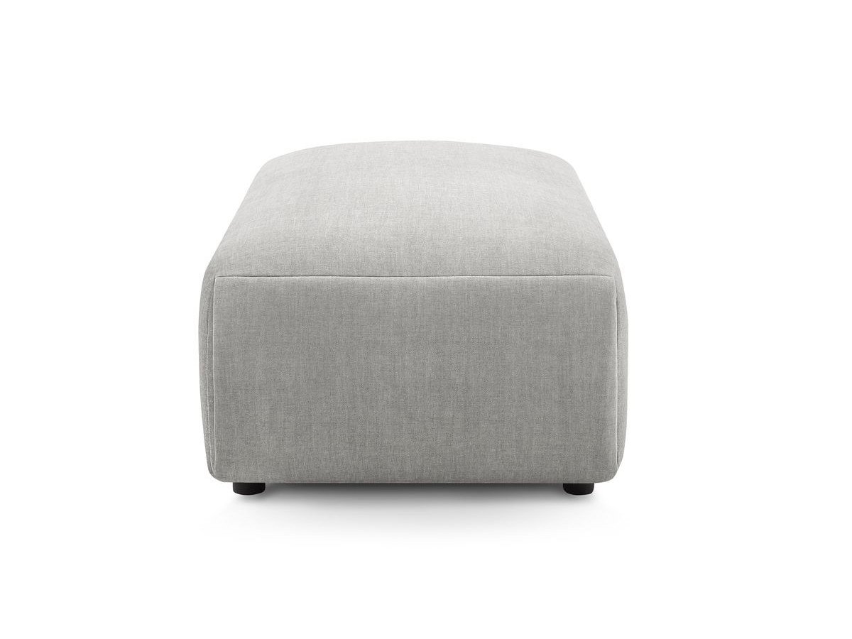 Pouf petit JEANNE velours gris clair — vue 6