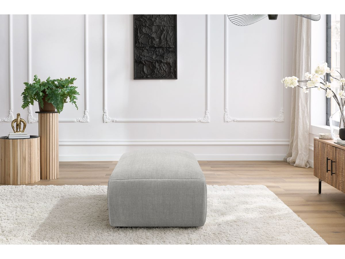 Pouf petit JEANNE tissu velours