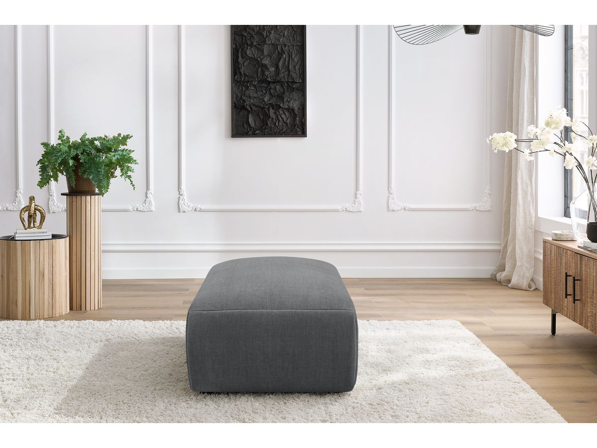 Pouf petit JEANNE tissu velours