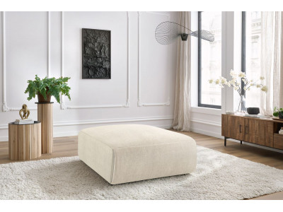 Pouf grand JEANNE tissu velours