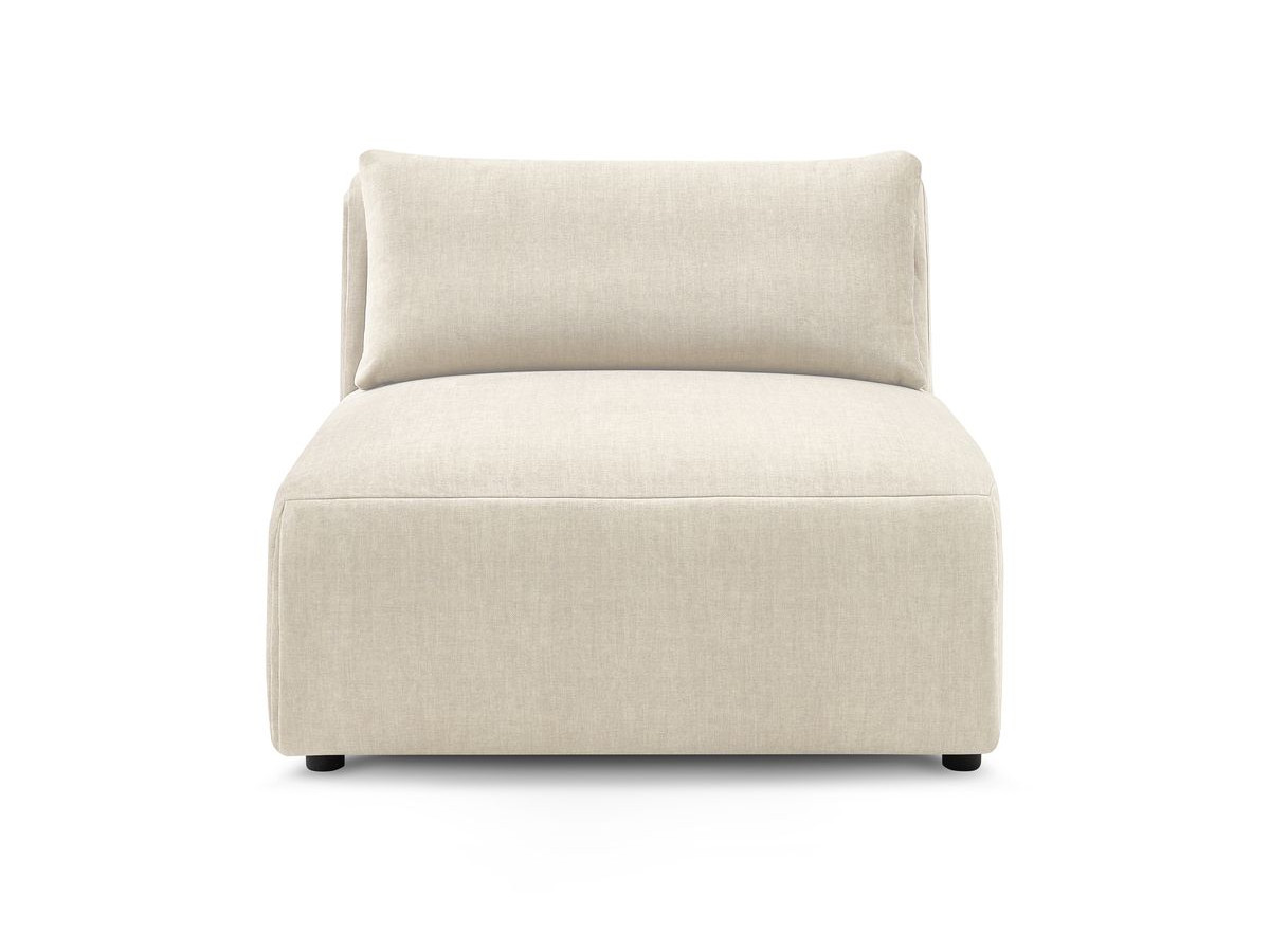1-zits fauteuil zonder armleuningen voor modulaire bank JEANNE in fluwelen stof