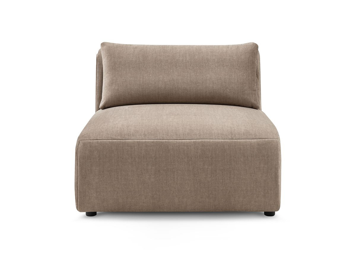 1-zits fauteuil zonder armleuningen voor modulaire bank JEANNE in fluwelen stof