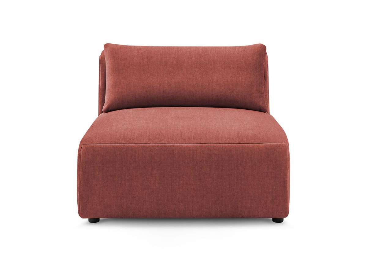 1-zits fauteuil zonder armleuningen voor modulaire bank JEANNE in fluwelen stof