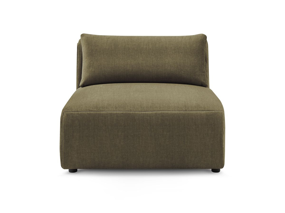 1-zits fauteuil zonder armleuningen voor modulaire bank JEANNE in fluwelen stof
