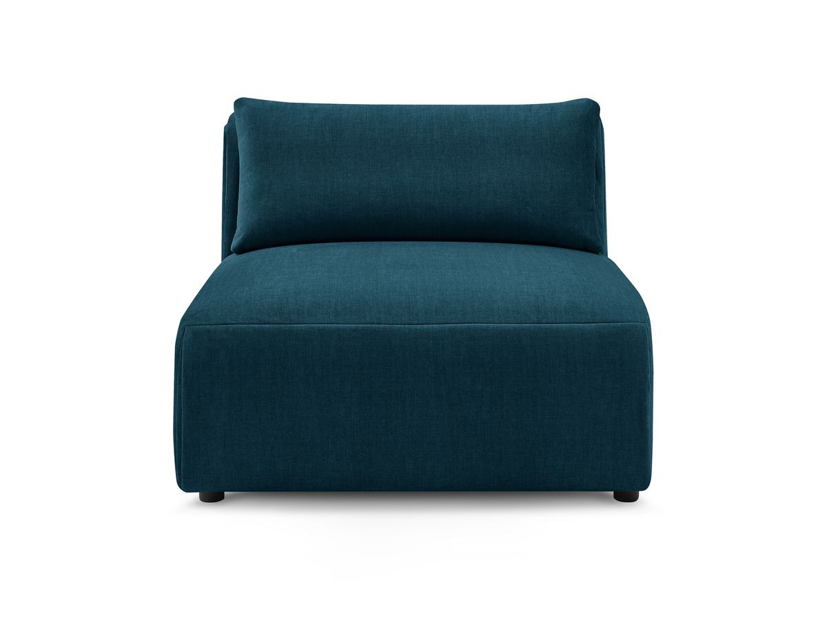 1-zits fauteuil zonder armleuningen voor modulaire bank JEANNE in fluwelen stof