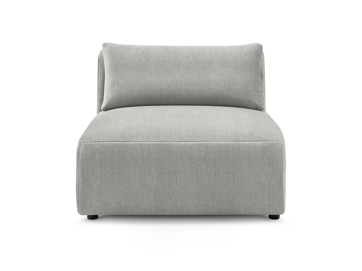 1-zits fauteuil zonder armleuningen voor modulaire bank JEANNE in fluwelen stof