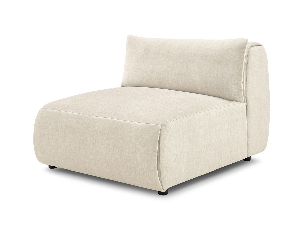 1-zits fauteuil zonder armleuningen voor modulaire bank JEANNE in fluwelen stof