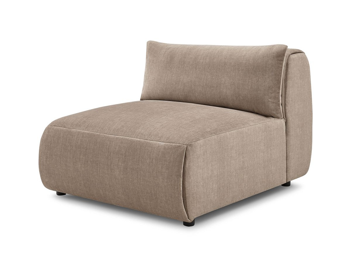 1-zits fauteuil zonder armleuningen voor modulaire bank JEANNE in fluwelen stof