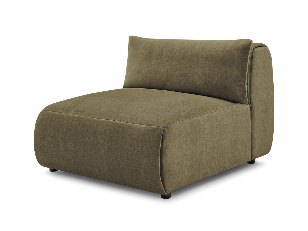 1-zits fauteuil zonder armleuningen voor modulaire bank JEANNE in fluwelen stof