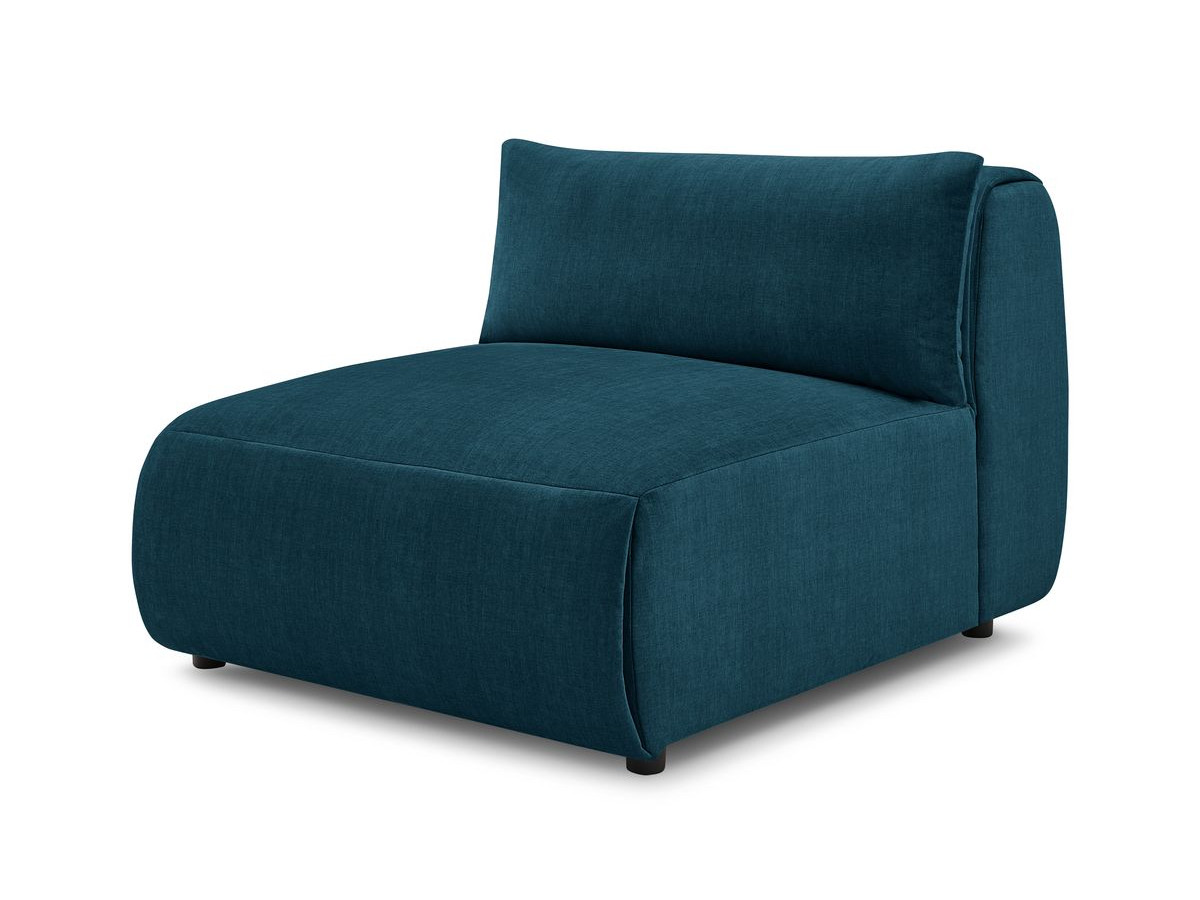 1-zits fauteuil zonder armleuningen voor modulaire bank JEANNE in fluwelen stof