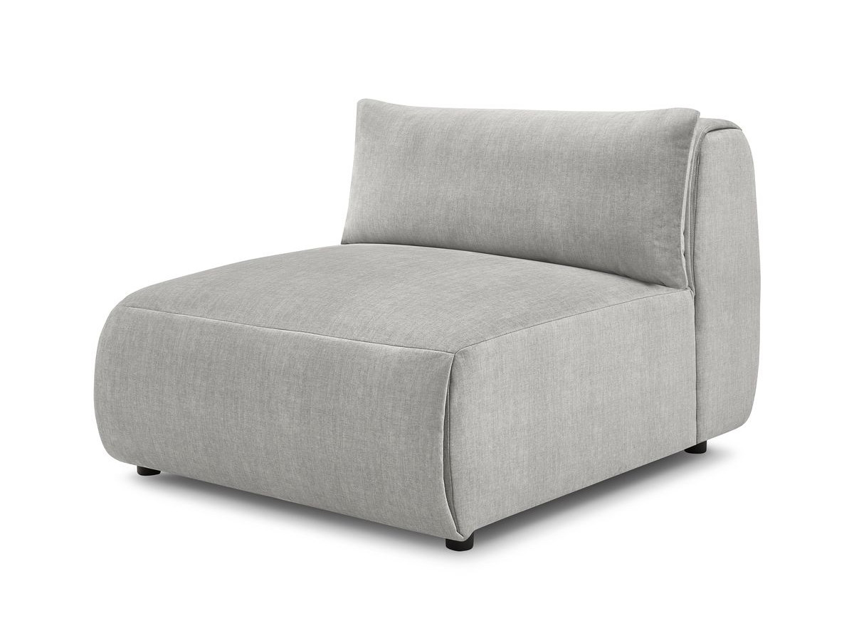1-zits fauteuil zonder armleuningen voor modulaire bank JEANNE in fluwelen stof