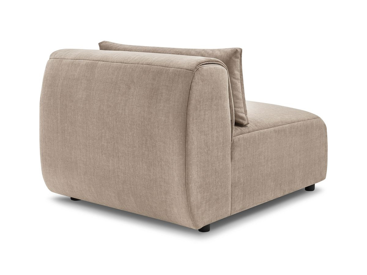 1-zits fauteuil zonder armleuningen voor modulaire bank JEANNE in fluwelen stof