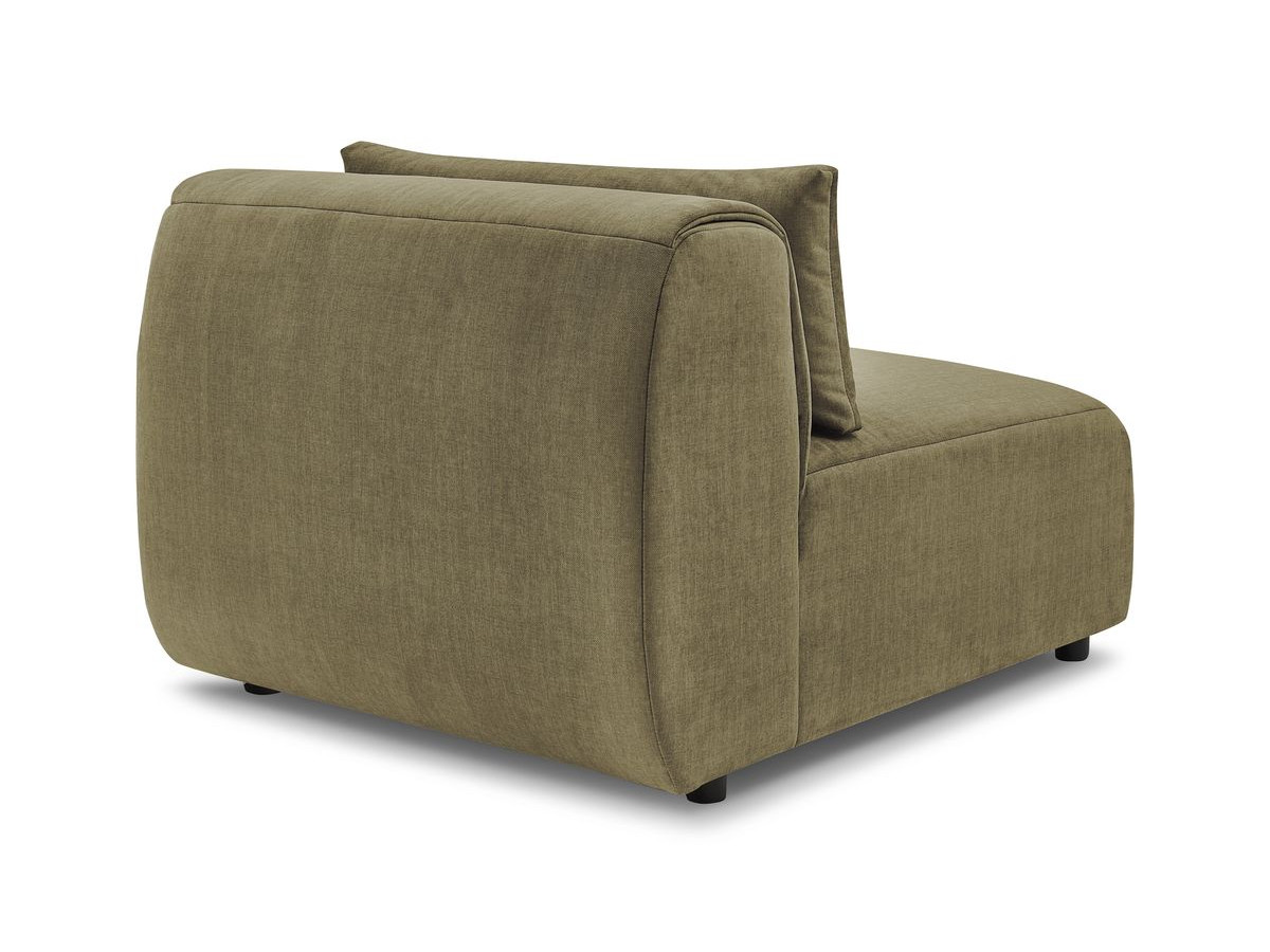 1-zits fauteuil zonder armleuningen voor modulaire bank JEANNE in fluwelen stof