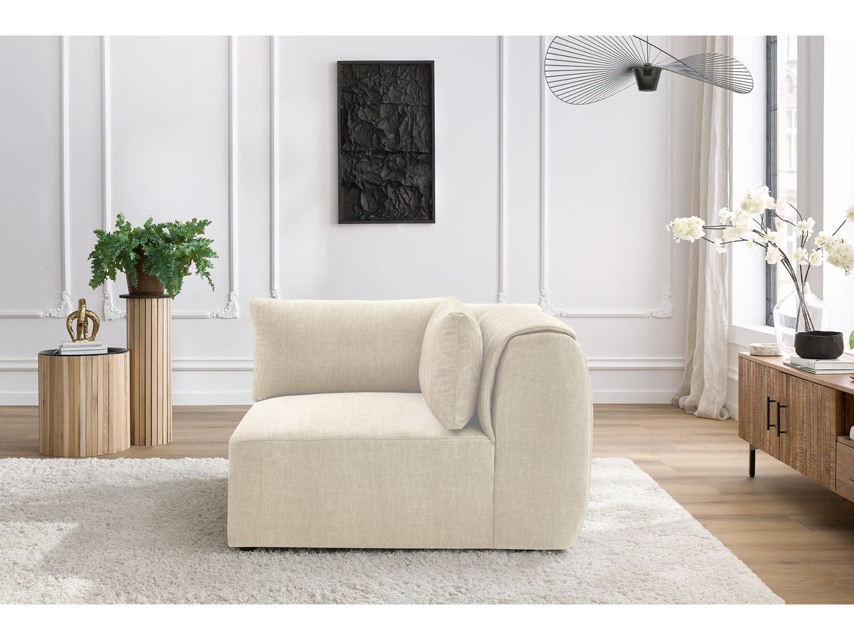 Angle pour canapé modulable JEANNE tissu velours