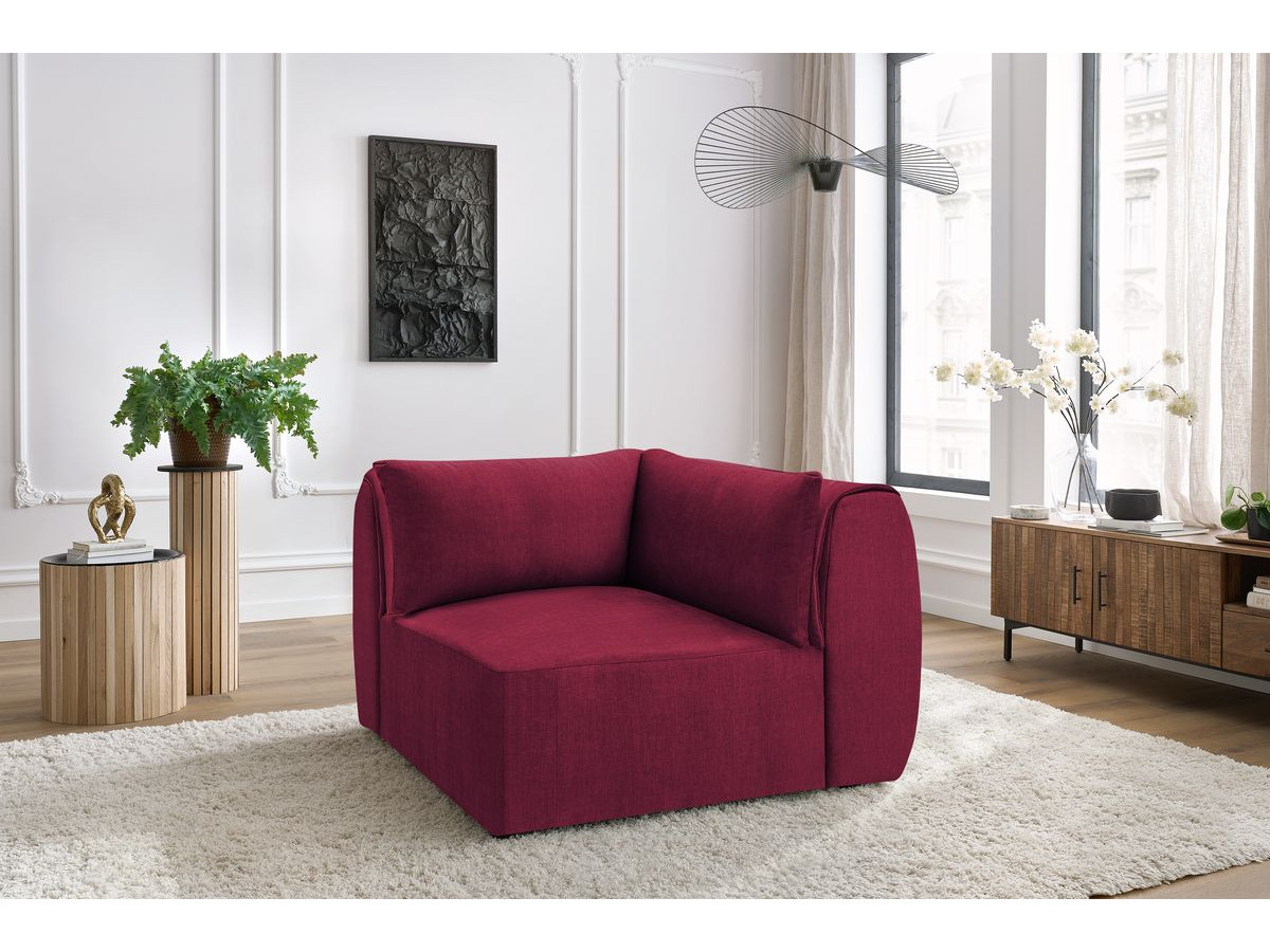 Angle pour canapé modulable JEANNE tissu velours