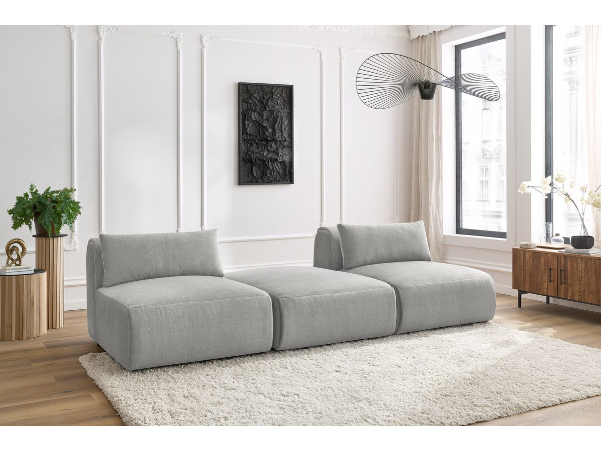 Sofa 3-osobowa nierozkładana JEANNE tkanina welur