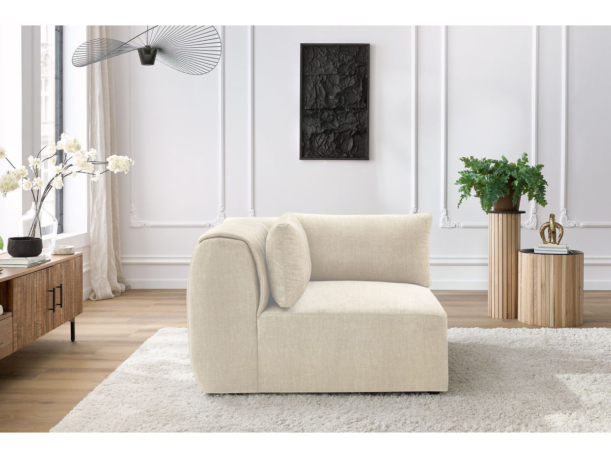 Angle pour canapé modulable JEANNE tissu velours