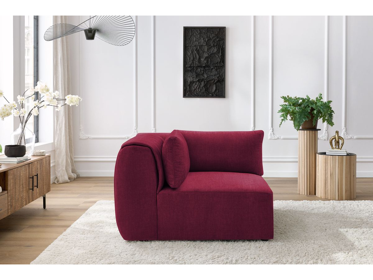 Angle pour canapé modulable JEANNE tissu velours
