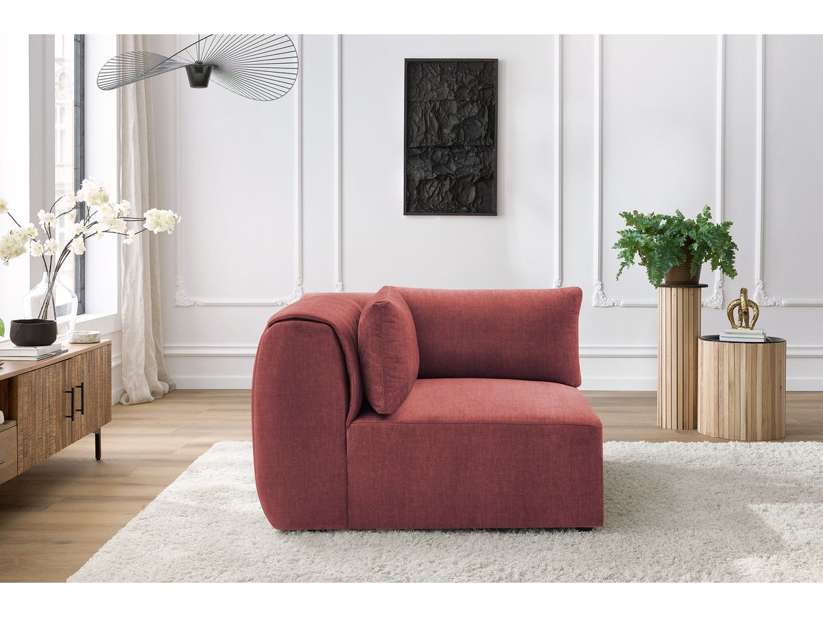 Angle pour canapé modulable JEANNE tissu velours