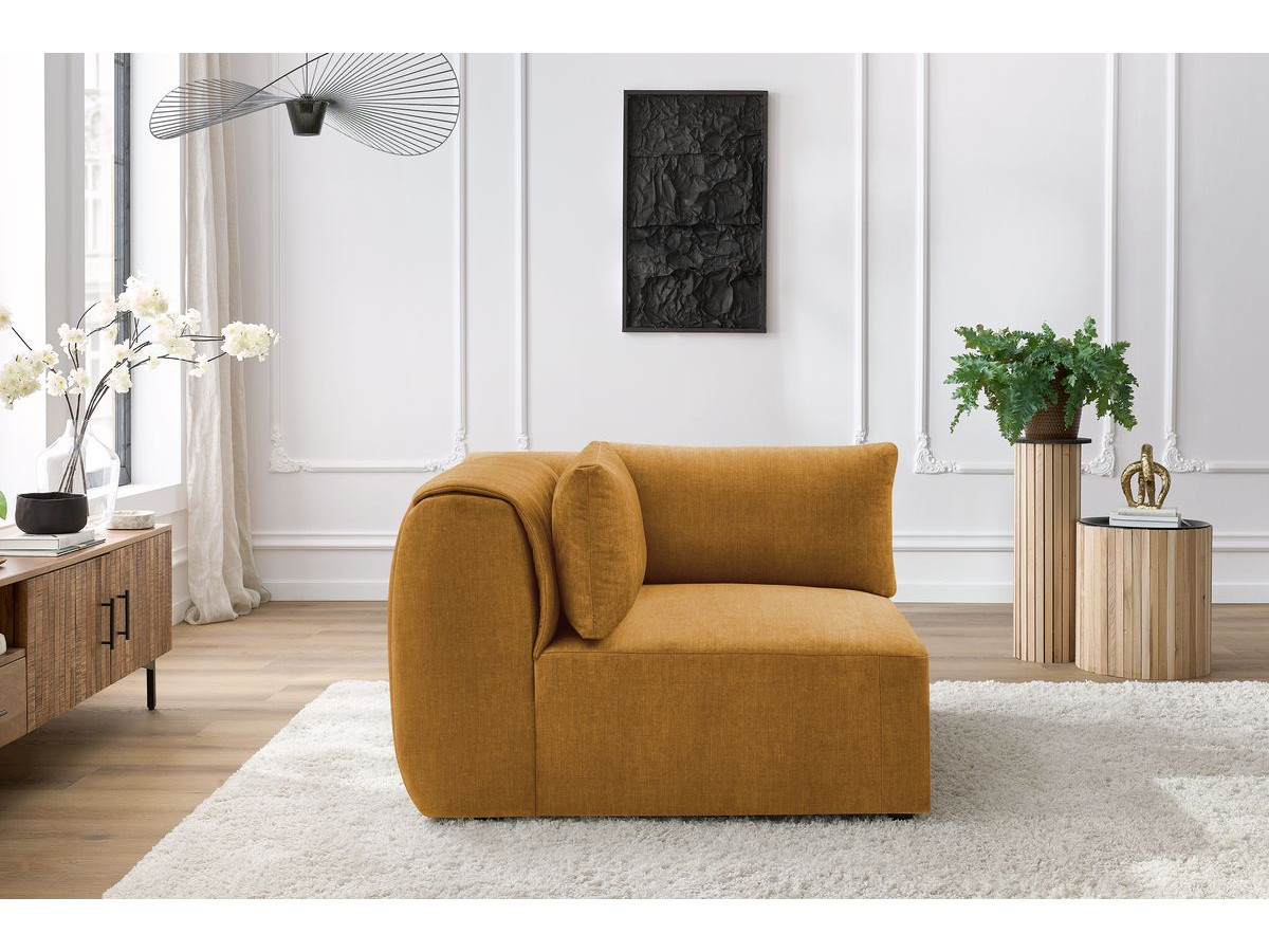 Angle pour canapé modulable JEANNE tissu velours