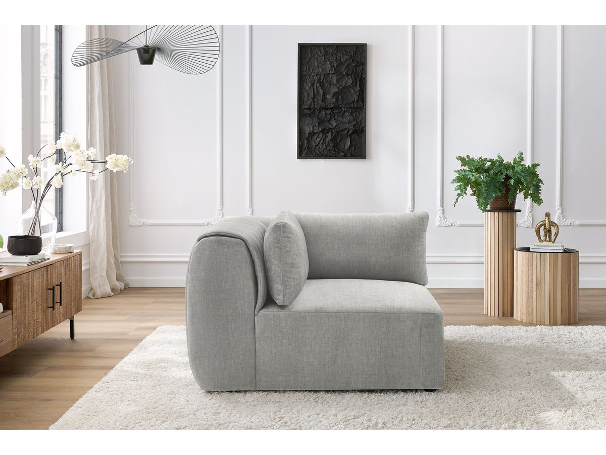 Angle pour canapé modulable JEANNE tissu velours