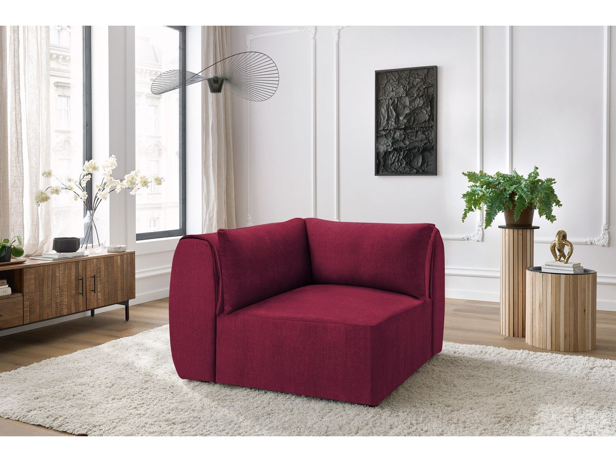 Angle pour canapé modulable JEANNE tissu velours