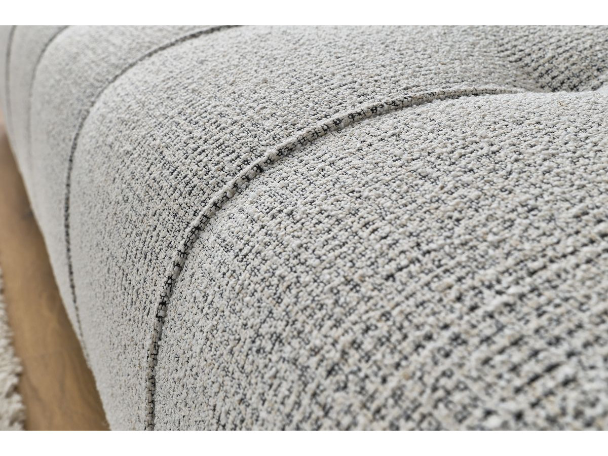 Canapé d'angle L convertible coffre ARSENE avec pouf