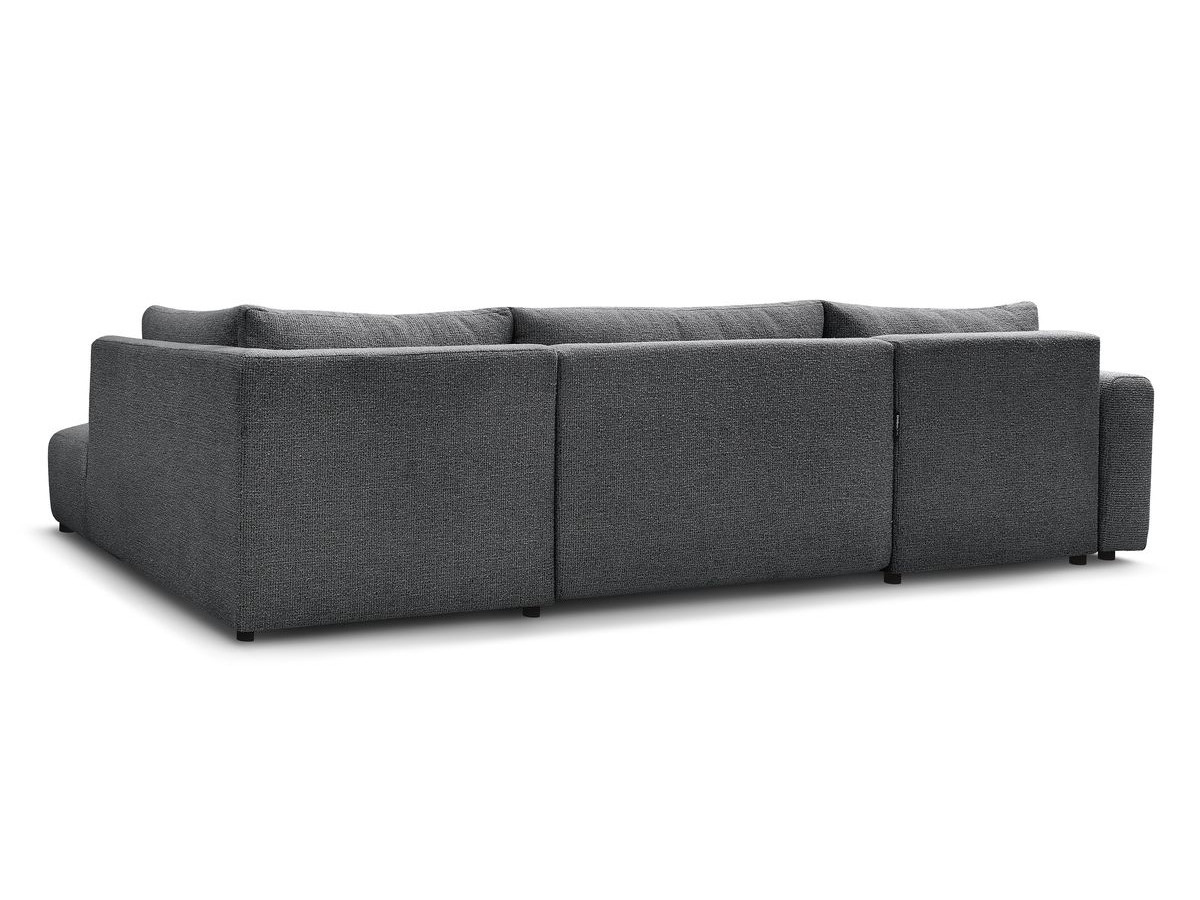 ARSENE panoramische slaapbank met opbergvak en poef