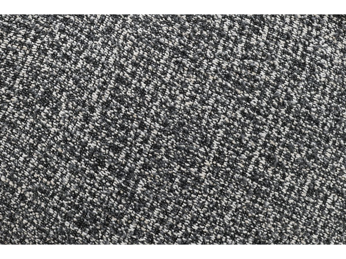 Canapé panoramique convertible coffre ARSENE avec pouf gris foncé angle gauche BOBOCHIC 6 places - Vue supplémentaire 2