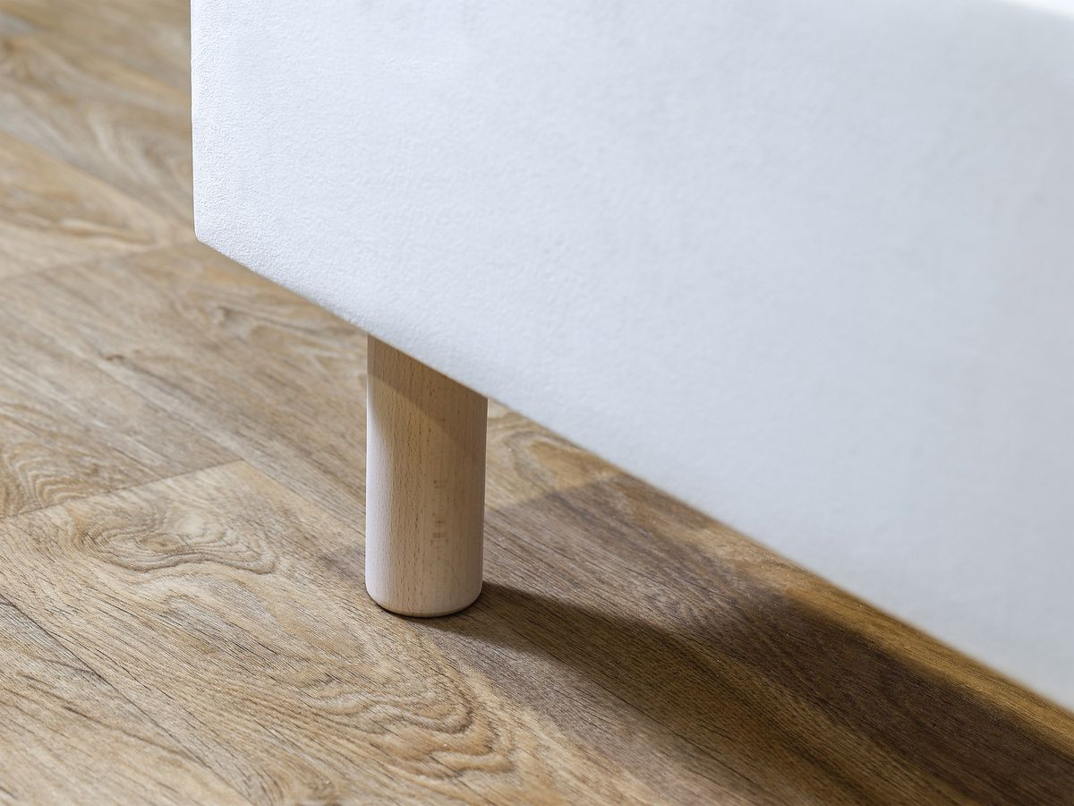 ROMANE bed met lattenbodem van massief fluweel