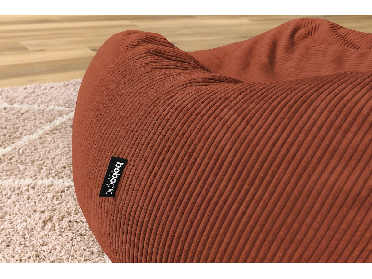 VOLTAIRE ultrazachte poef van corduroy