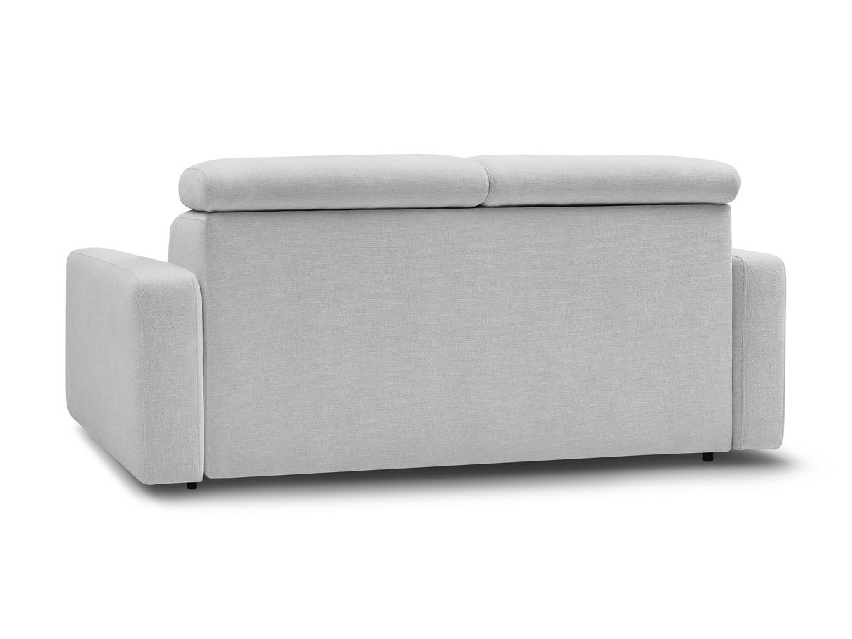 Canapé droit convertible MONACO ouverture express tissu lisse