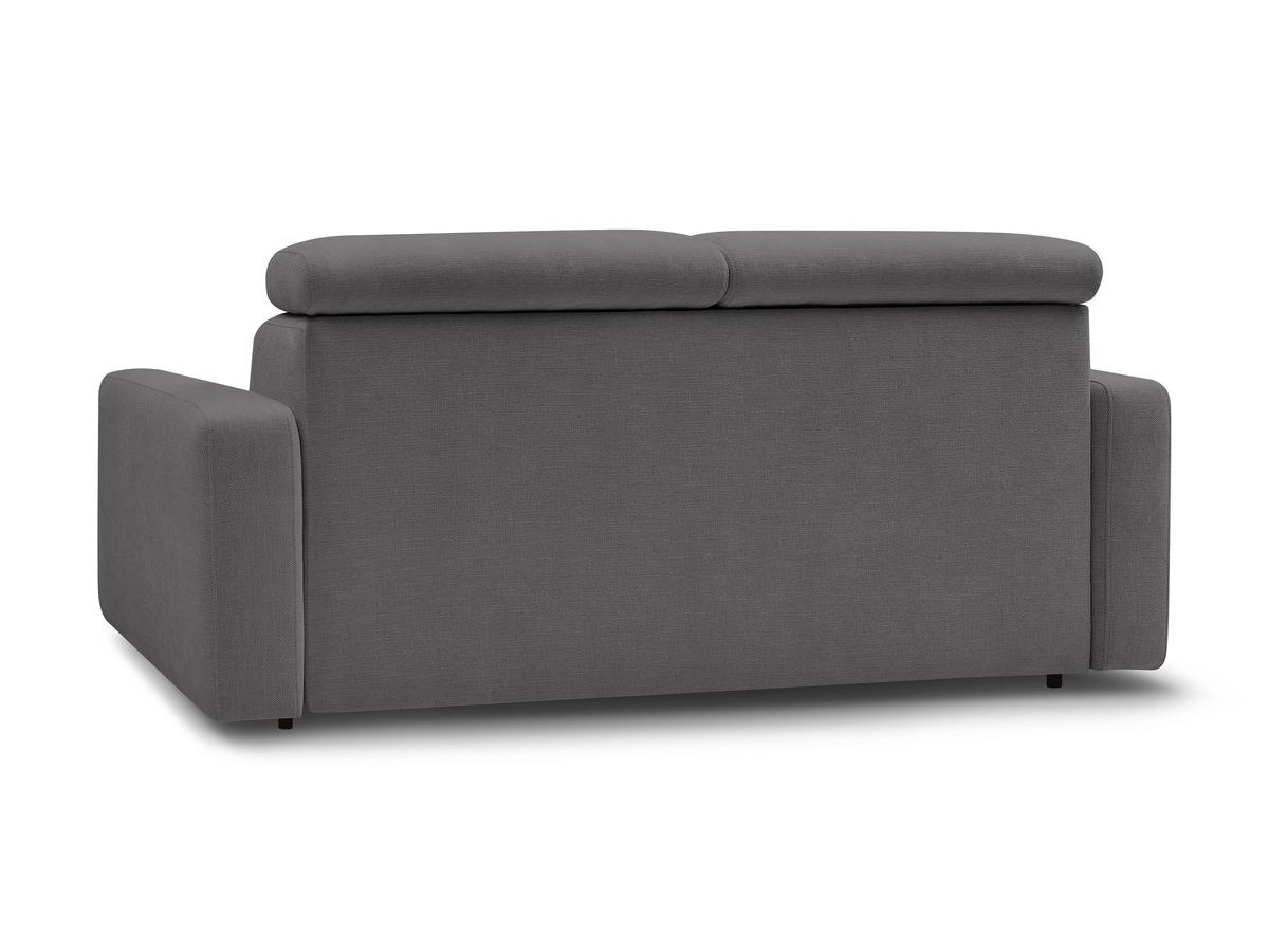 Canapé droit convertible MONACO ouverture express tissu lisse