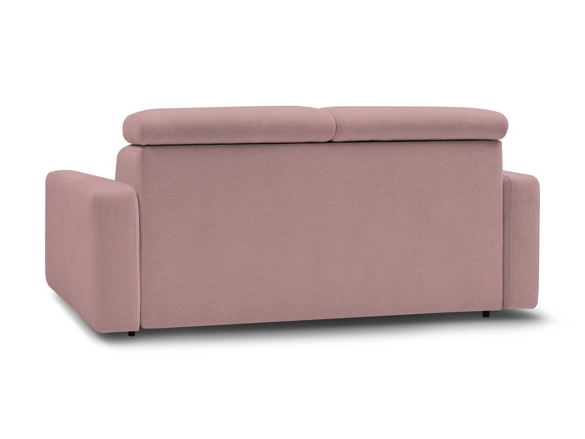 Canapé droit convertible MONACO ouverture express tissu lisse