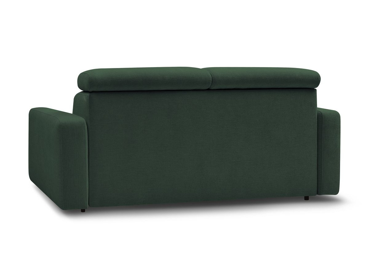 Canapé droit convertible MONACO ouverture express tissu lisse