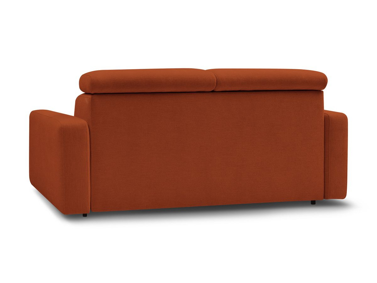 Canapé droit convertible MONACO ouverture express tissu lisse