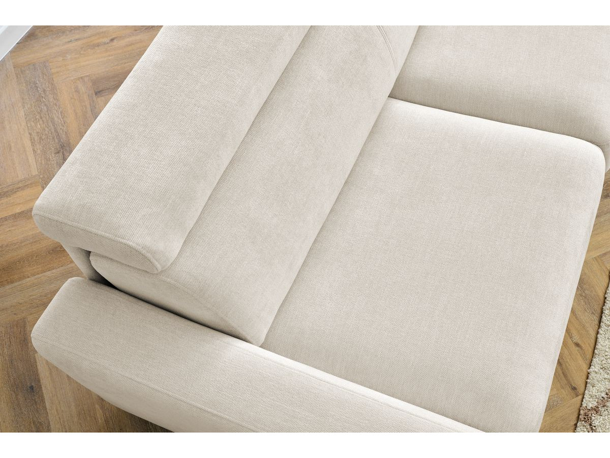 Canapé d'angle réversible convertible coffre MONACO tissu lisse