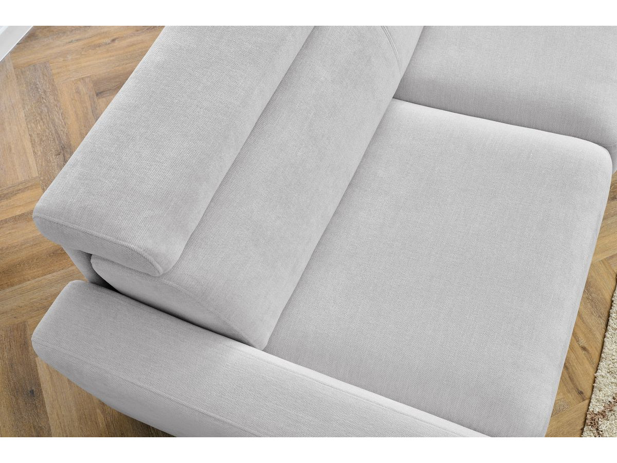 Canapé d'angle réversible convertible coffre MONACO tissu lisse