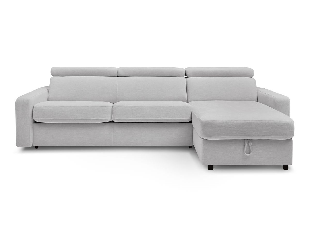 Canapé d'angle réversible convertible coffre MONACO tissu lisse