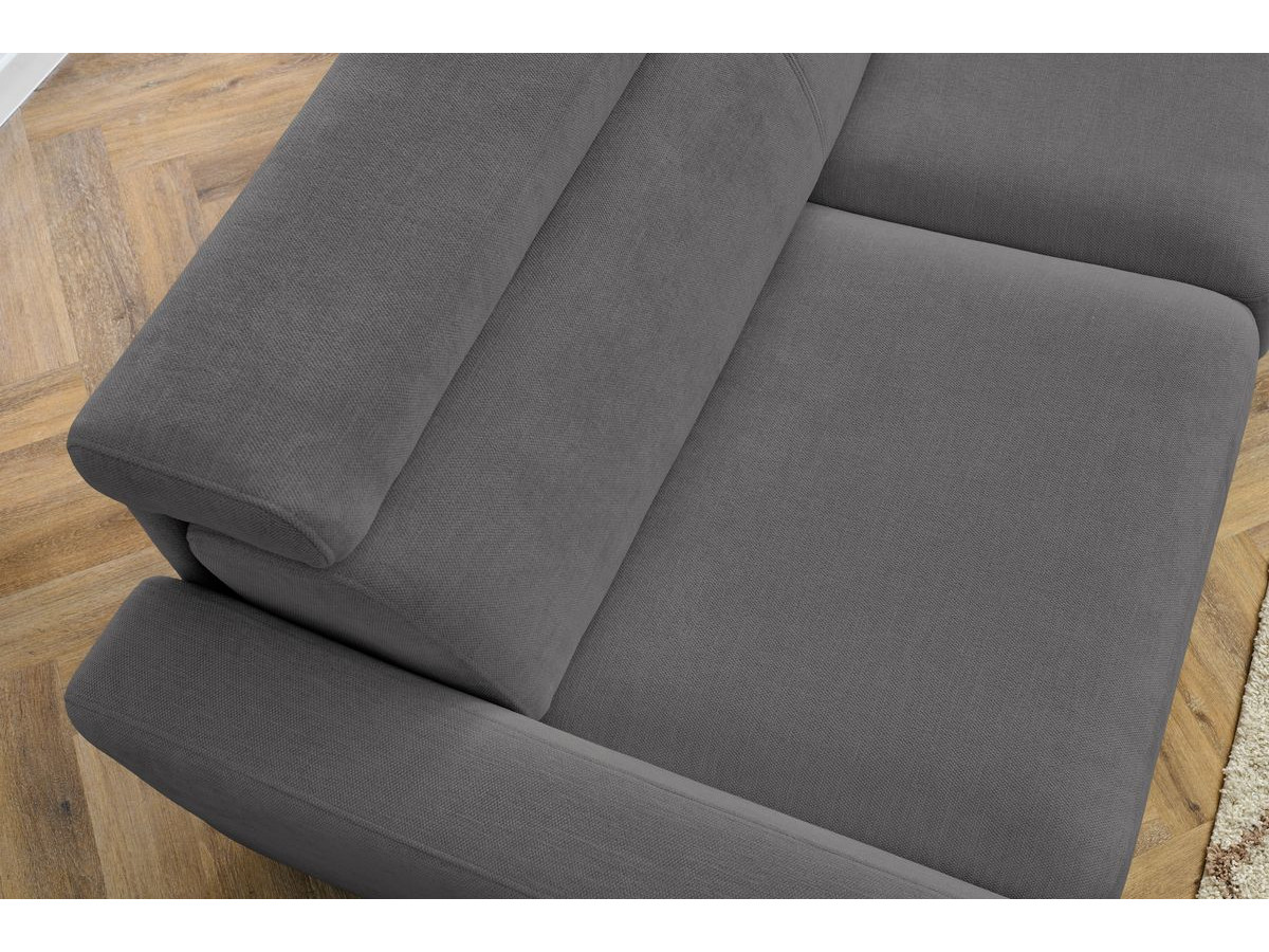 Canapé d'angle réversible convertible coffre MONACO tissu lisse