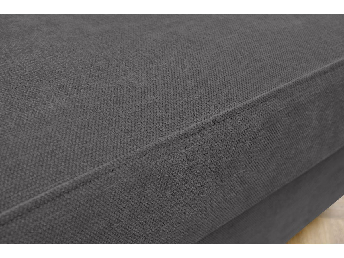 Canapé d'angle réversible convertible coffre MONACO tissu lisse
