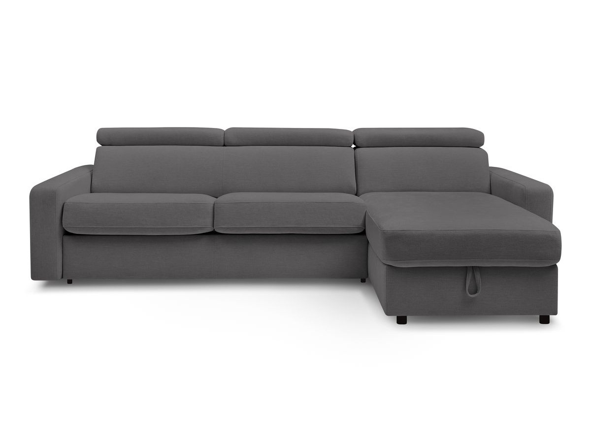 Canapé d'angle réversible convertible coffre MONACO tissu lisse